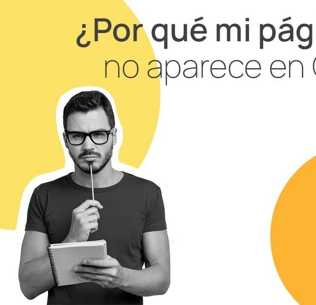 por qué mi página web no aparece en google