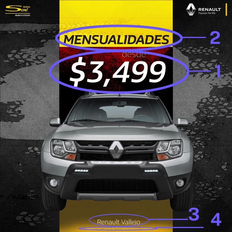 Ejemplo de jerarquía tipográfica