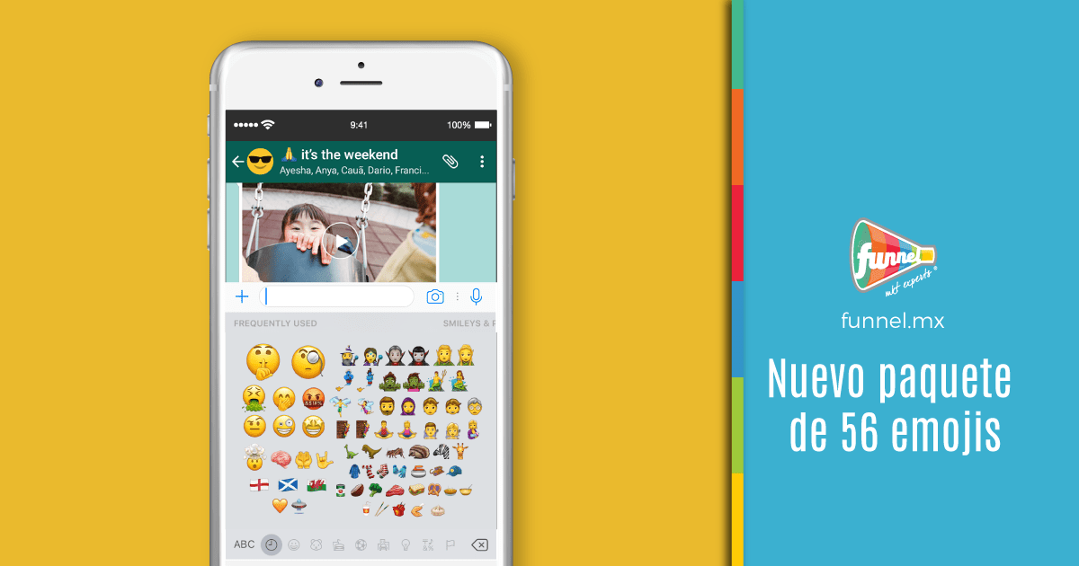 Nuevo paquete de 56 emojis