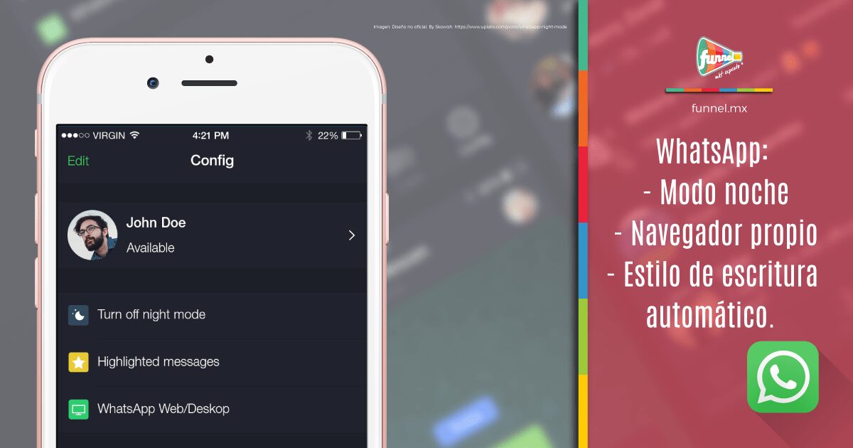 WhatsApp Modo noche